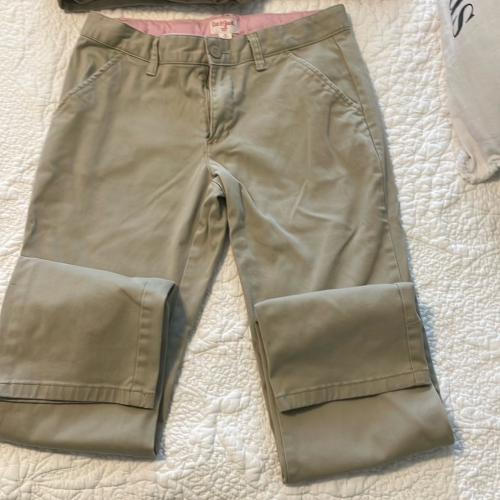 Cat‎ & Jack size 16 khaki pants-3 pairs